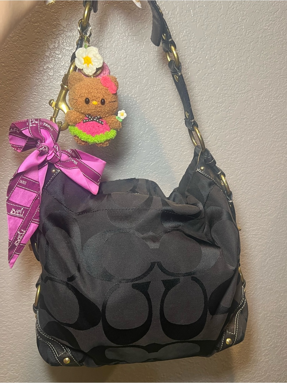 Coach Black Carly Bag (y2k/2000)